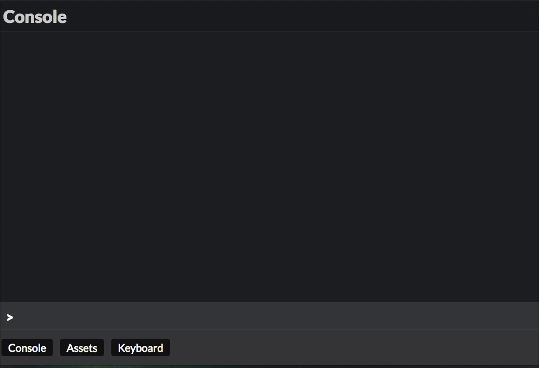 Entering expressions in the Codepen console
