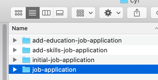 CV.txt file selected